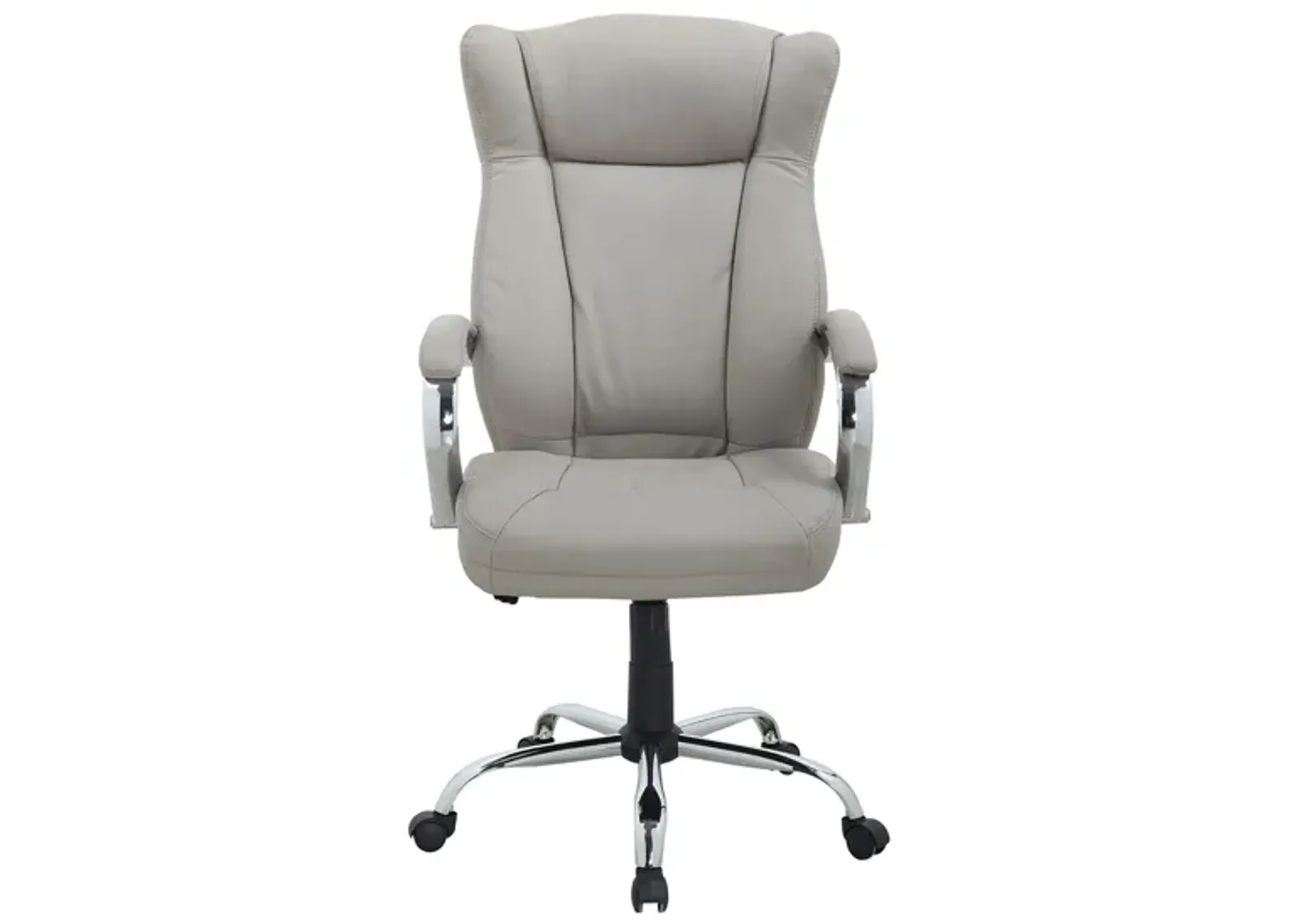 Modern Ergonomic Computer Chair in Gray by Chintaly Imports