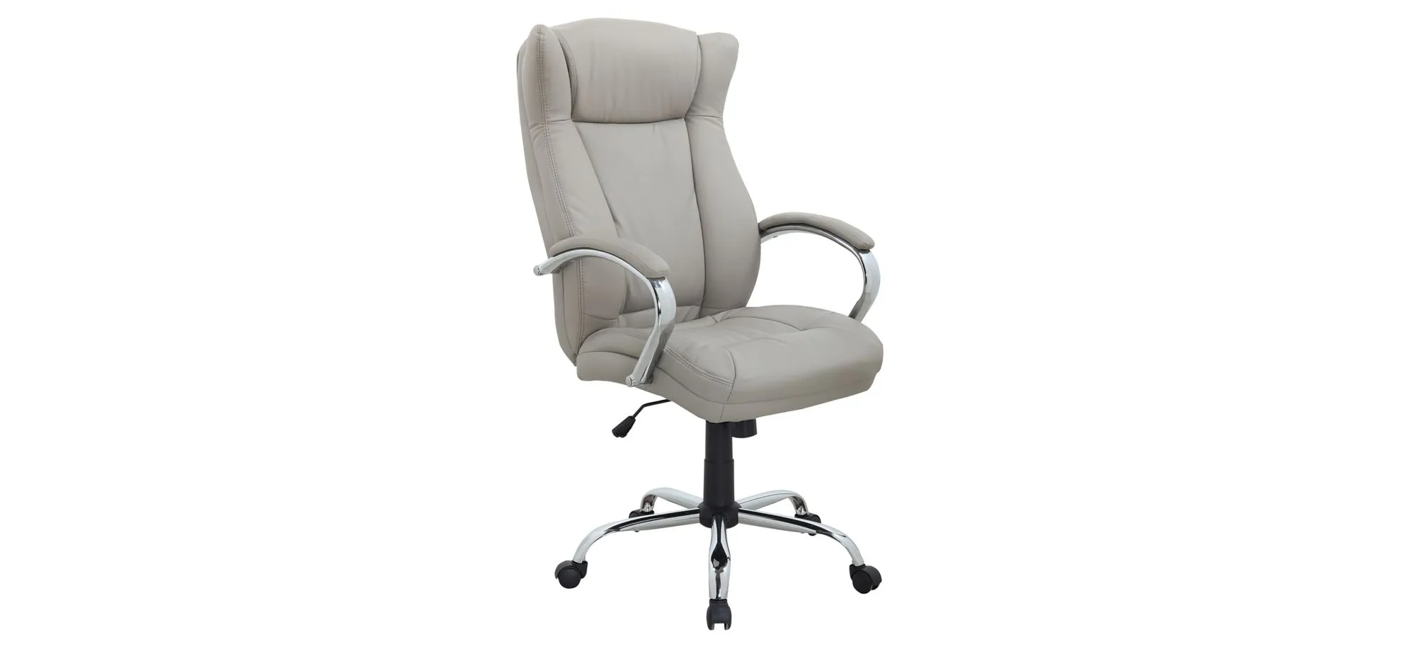 Modern Ergonomic Computer Chair in Gray by Chintaly Imports