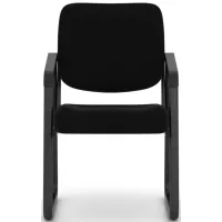 Oldenfeld Guest Chair in Black; Black by Coe Distributors