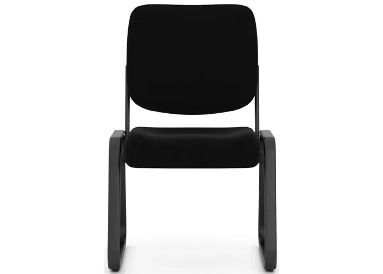 Oldenfeld Armless Guest Chair in Black; Black by Coe Distributors