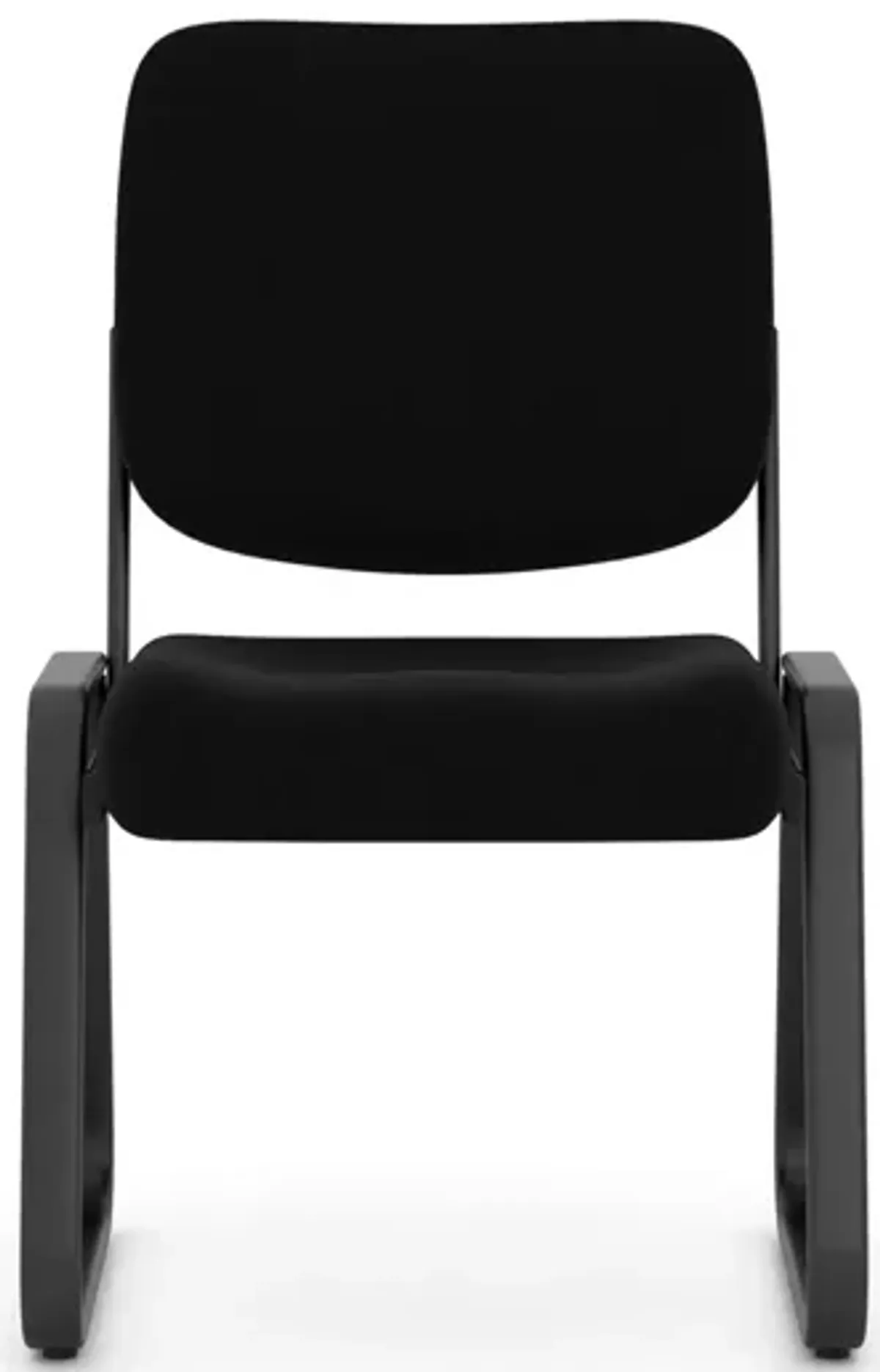 Oldenfeld Armless Guest Chair in Black; Black by Coe Distributors