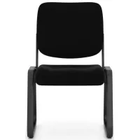 Oldenfeld Armless Guest Chair in Black; Black by Coe Distributors