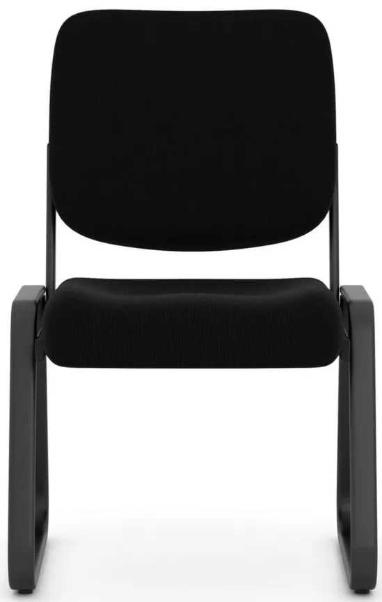 Oldenfeld Armless Guest Chair in Black; Black by Coe Distributors