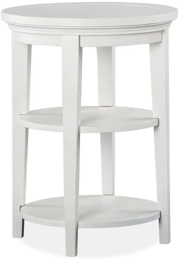 Heron Cove Round Accent Table in Chalk White by Magnussen Home