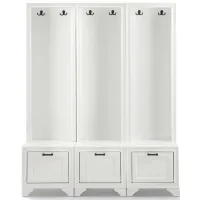 Tara Entryway Set -3pc. in Distressed White by Crosley Brands