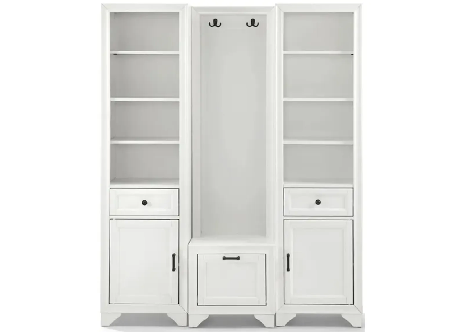 Tara Entryway Set 3-pc. in Distressed White by Crosley Brands