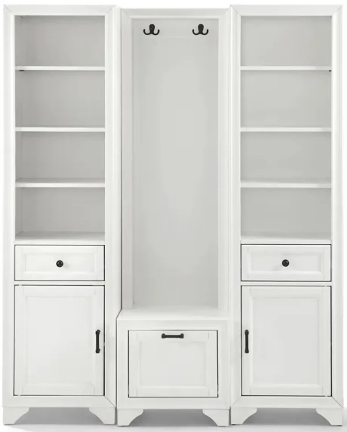 Tara Entryway Set 3-pc. in Distressed White by Crosley Brands