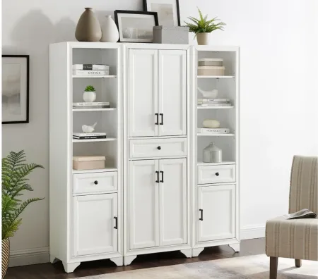 Tara Pantry Set -3pc. in Distressed White by Crosley Brands