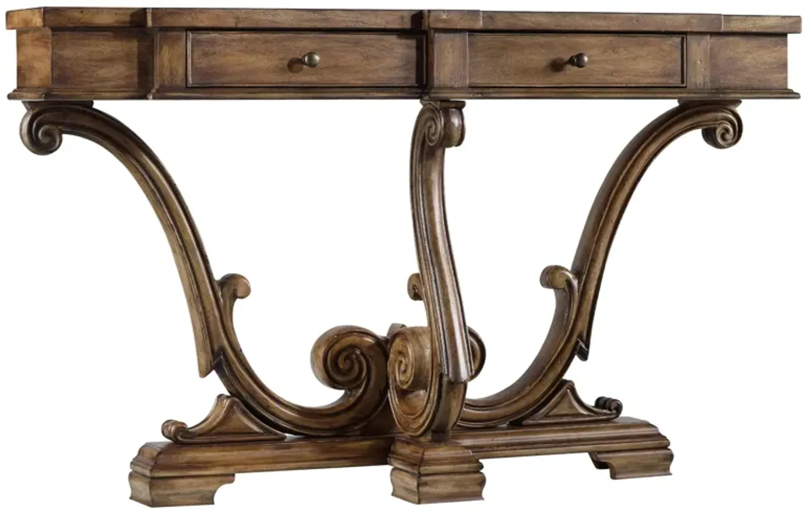 Sanctuary Two Drawer Rectangular Thin Console Table