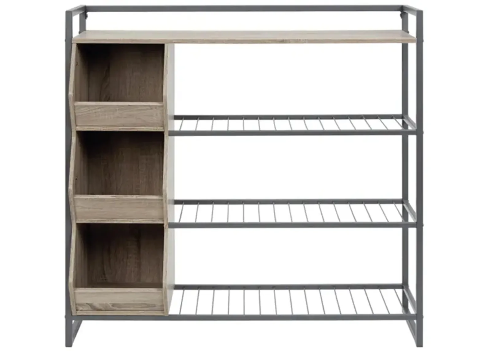 Maccenet Shoe Rack in Gray by Ashley Express