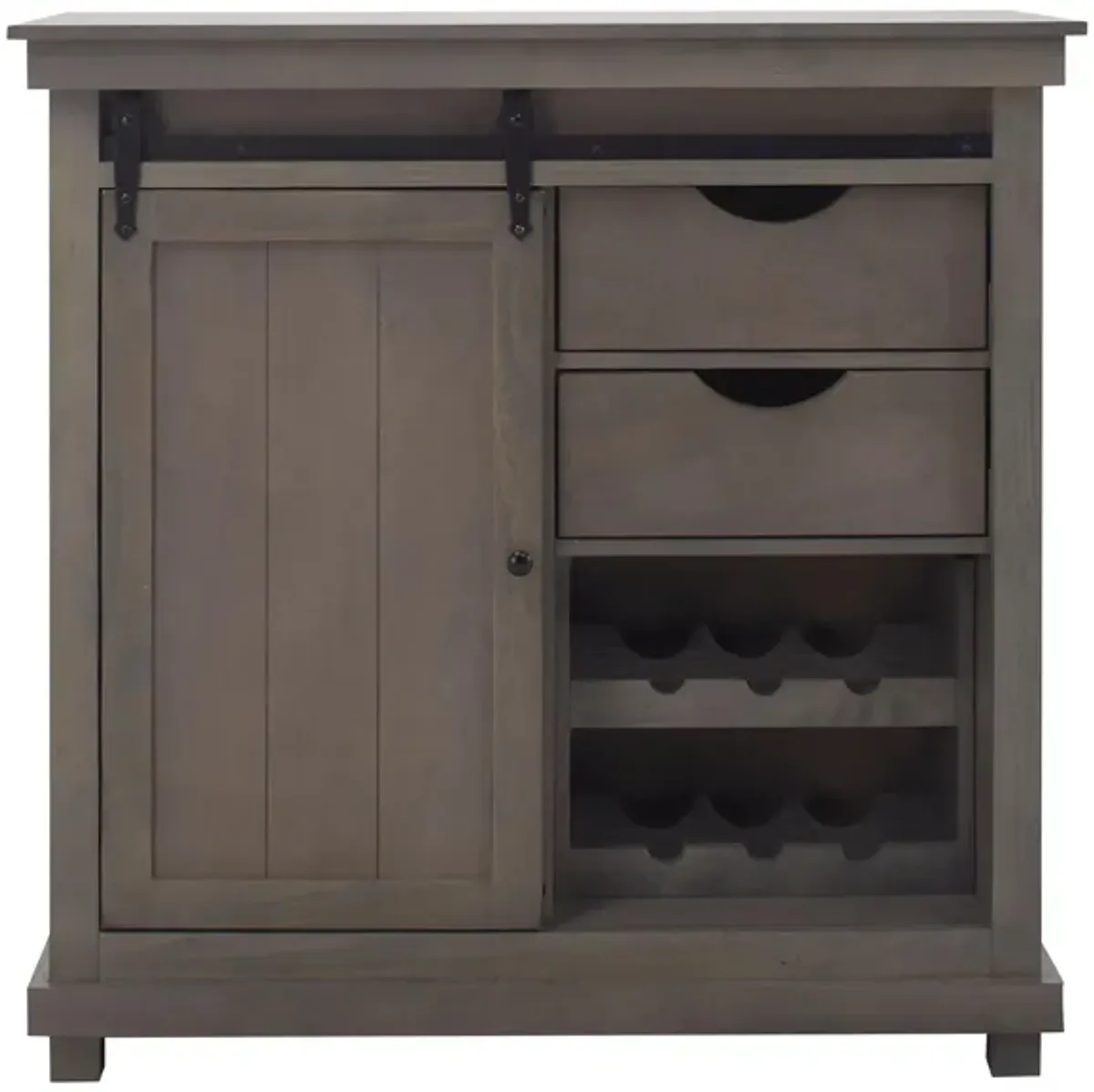 Beebe Wine Cabinet in Overland Gray by Golden Oak