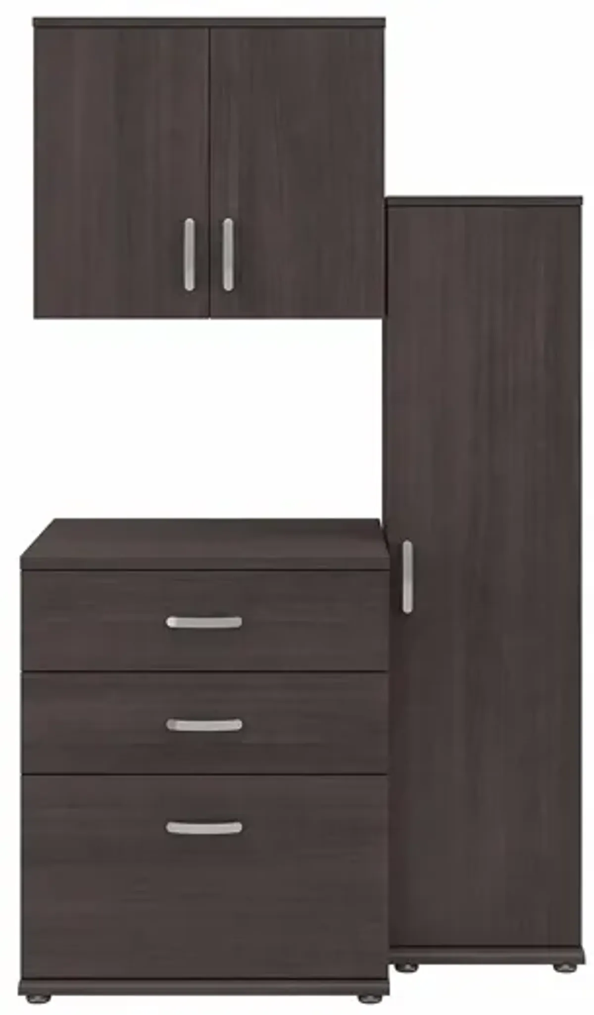 Genesis 3-Piece Storage Set in Storm Gray by Bush Industries