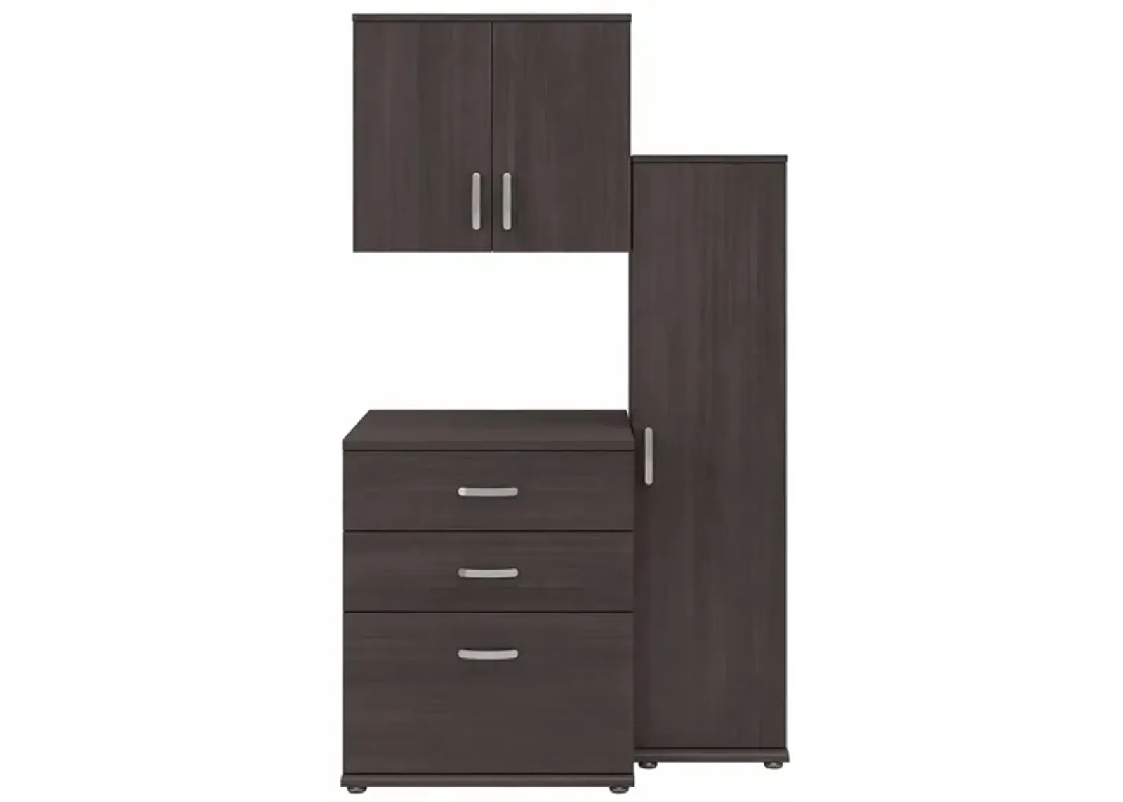 Genesis 3-Piece Storage Set in Storm Gray by Bush Industries