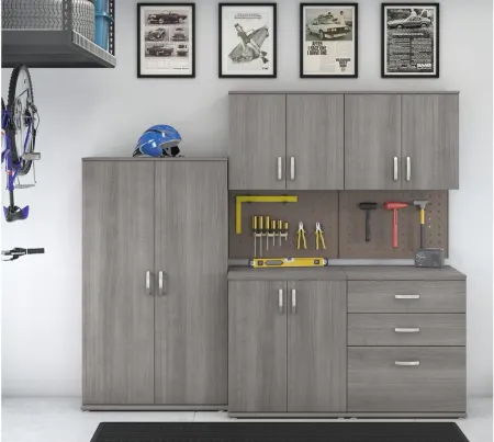 Dayle 5 Piece Garage Storage Set in Platinum Gray by Bush Industries