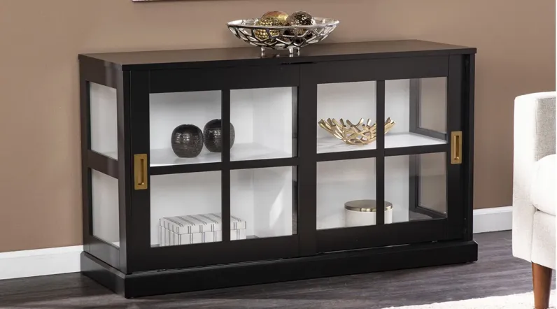 Harwich Curio Cabinet in Black by SEI Furniture