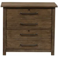 Sonoma Road Lateral File Cabinet in Weather Beaten Bark Finish by Liberty Furniture