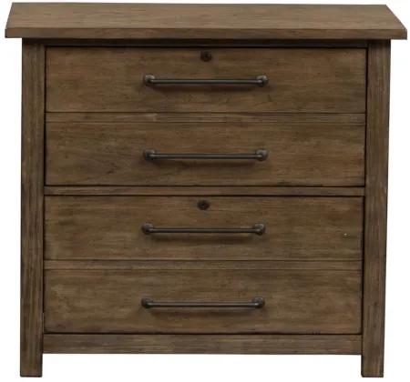 Sonoma Road Lateral File Cabinet in Weather Beaten Bark Finish by Liberty Furniture