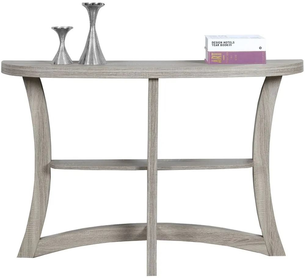 Betty Hall Console in Dark Taupe by Monarch Specialties