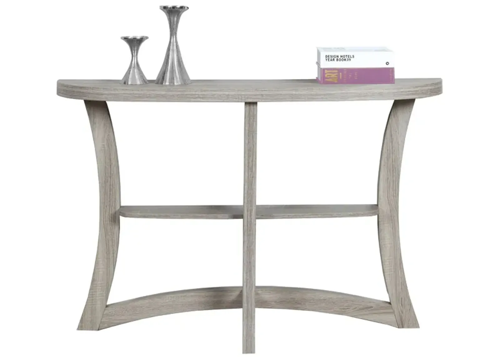 Betty Hall Console in Dark Taupe by Monarch Specialties