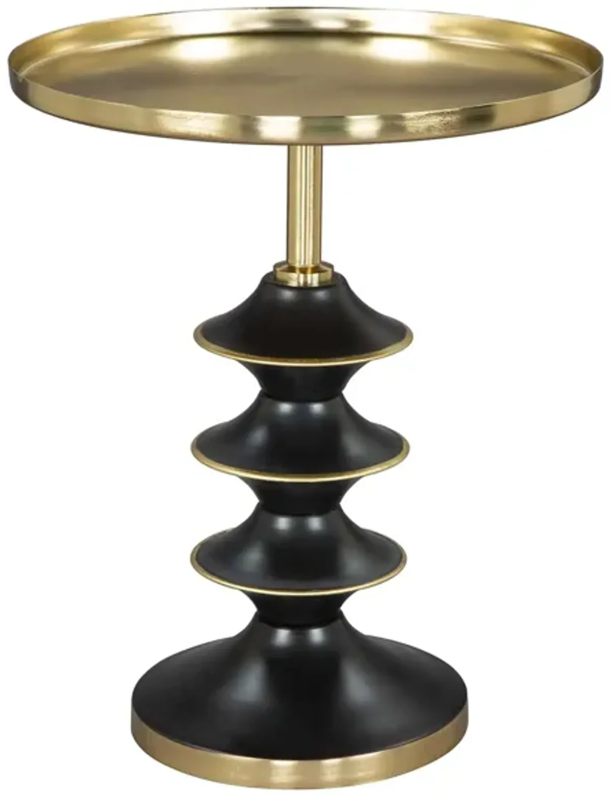 Donahue Side Table in Gold, Black by Zuo Modern