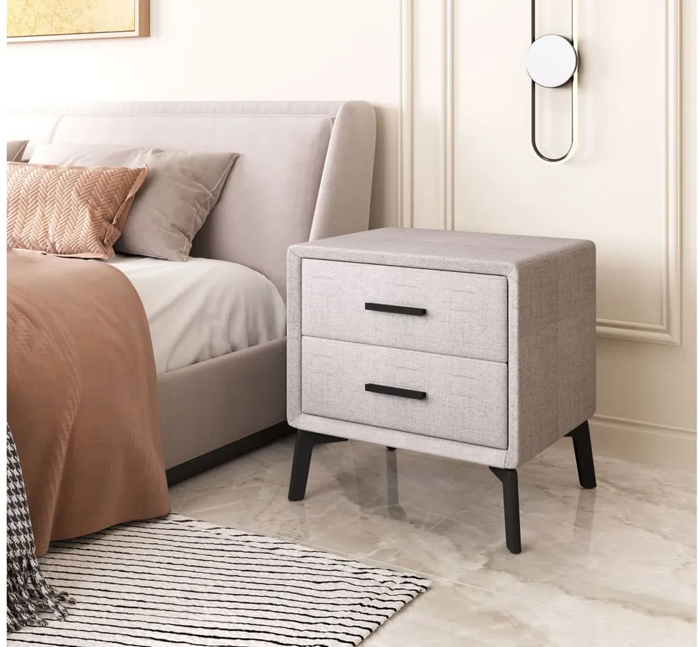 Halle Side Table in Gray by Zuo Modern