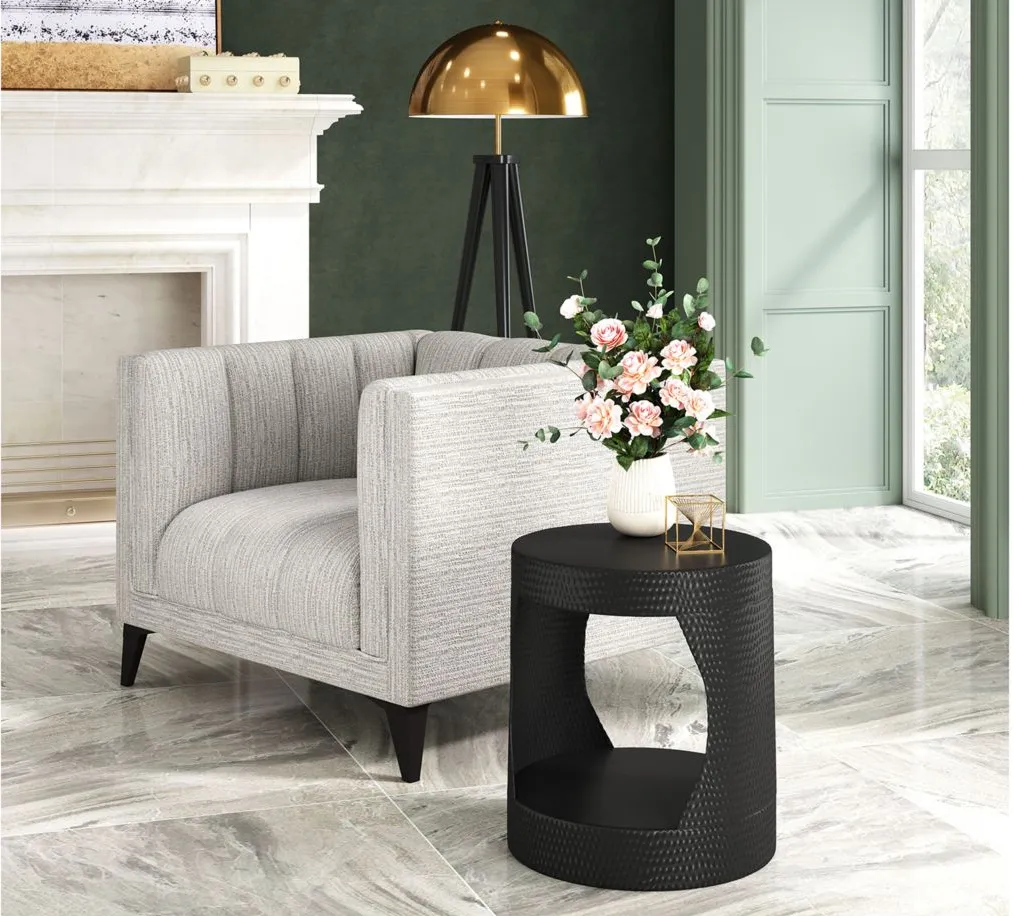 Nuuk Side Table in Black by Zuo Modern