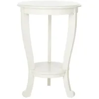 Mary Accent Table in Distressed Cream by Safavieh