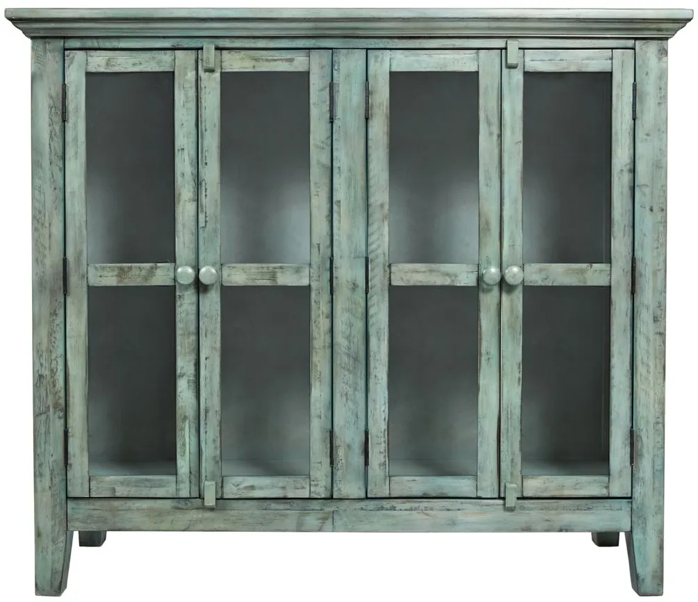 Rustic Shores 48" Accent Cabinet in Vintage Blue by Jofran