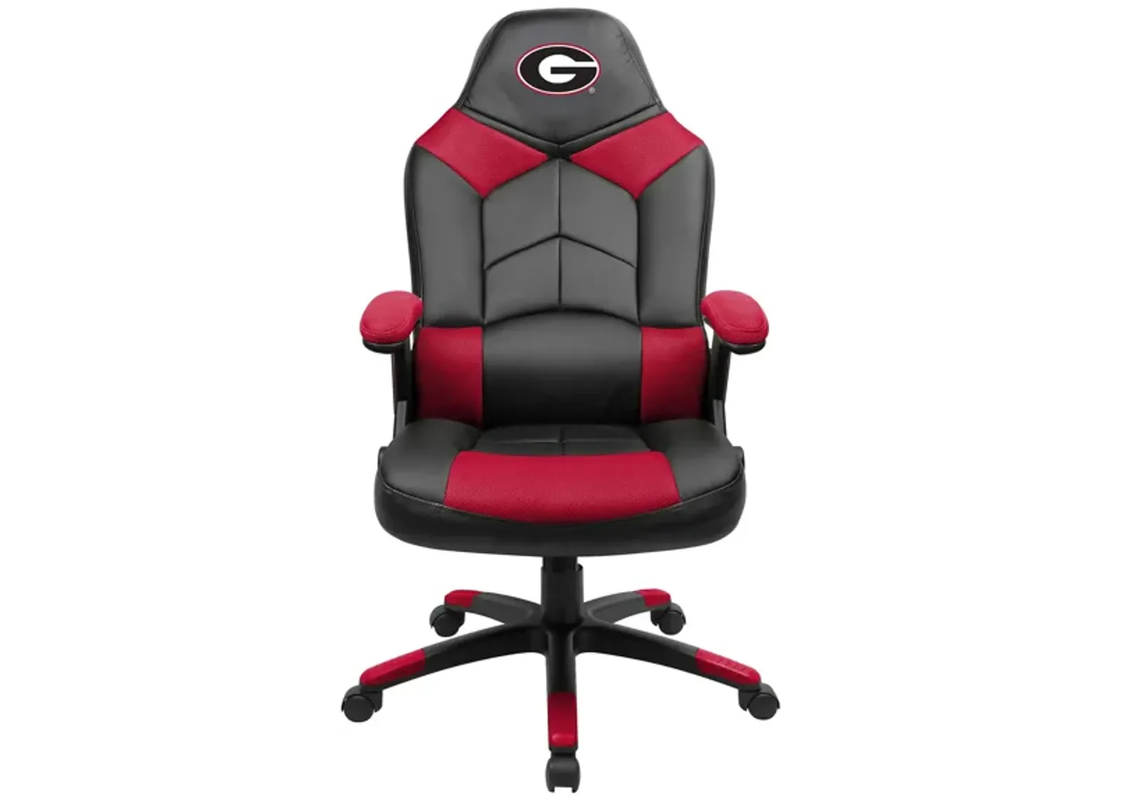 NCAA Faux Leather Oversized Gaming Chair in University of Georgia by Imperial International