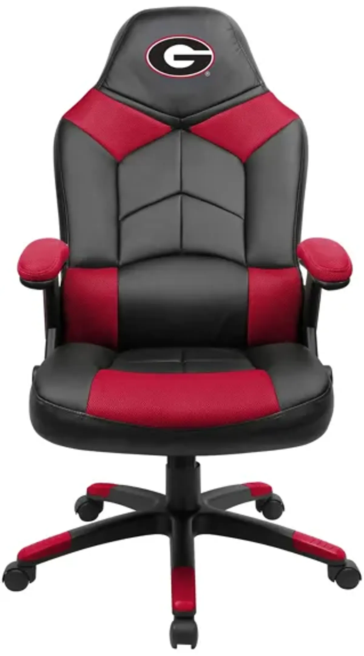 NCAA Faux Leather Oversized Gaming Chair in University of Georgia by Imperial International