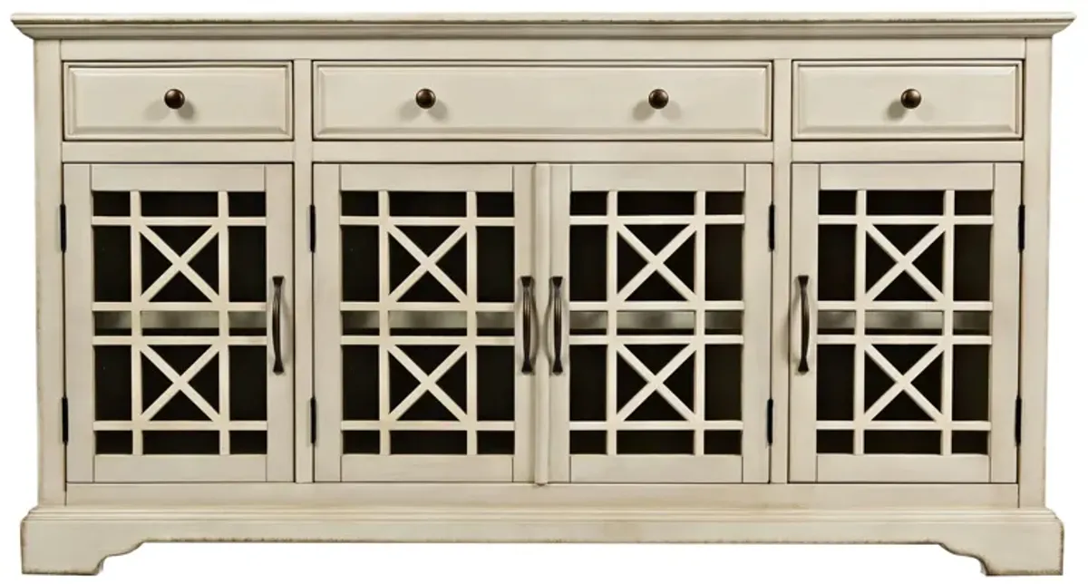 Craftsman 60" TV Console in Vanilla Cream by Jofran