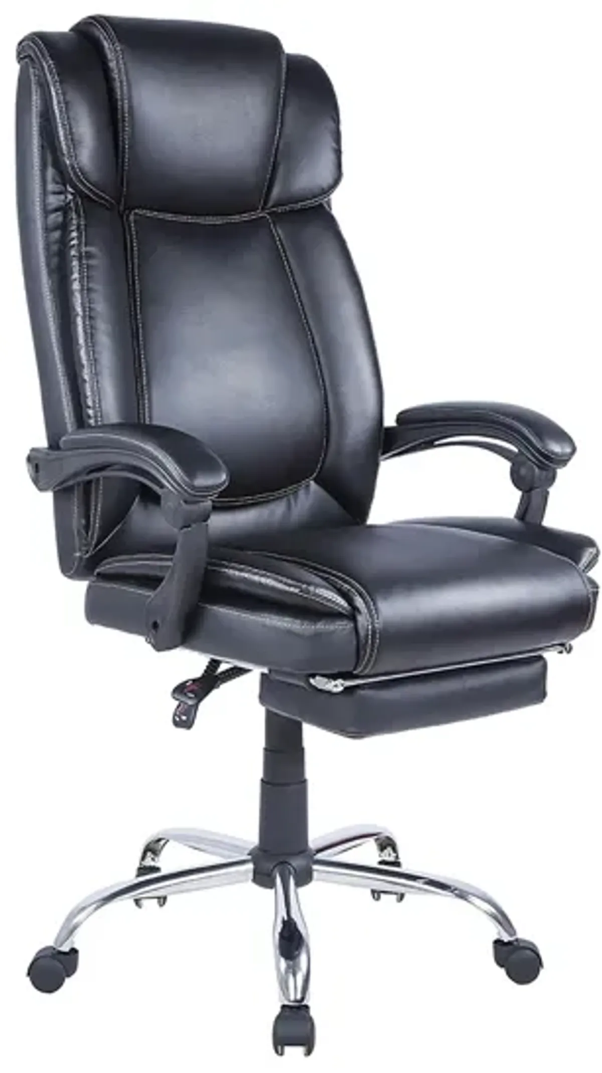 Modern Ergonomic Computer Chair in Black by Chintaly Imports