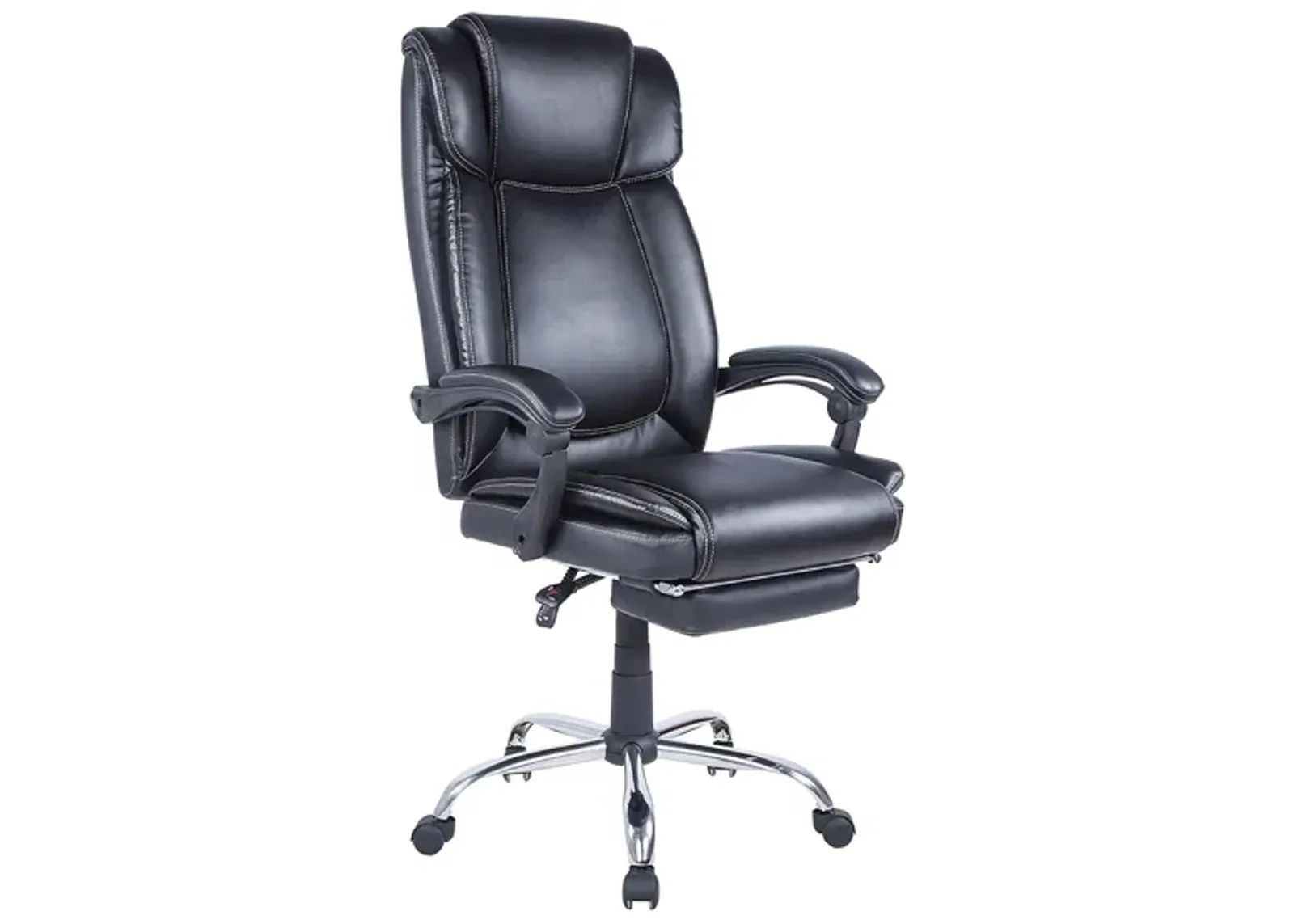 Modern Ergonomic Computer Chair in Black by Chintaly Imports