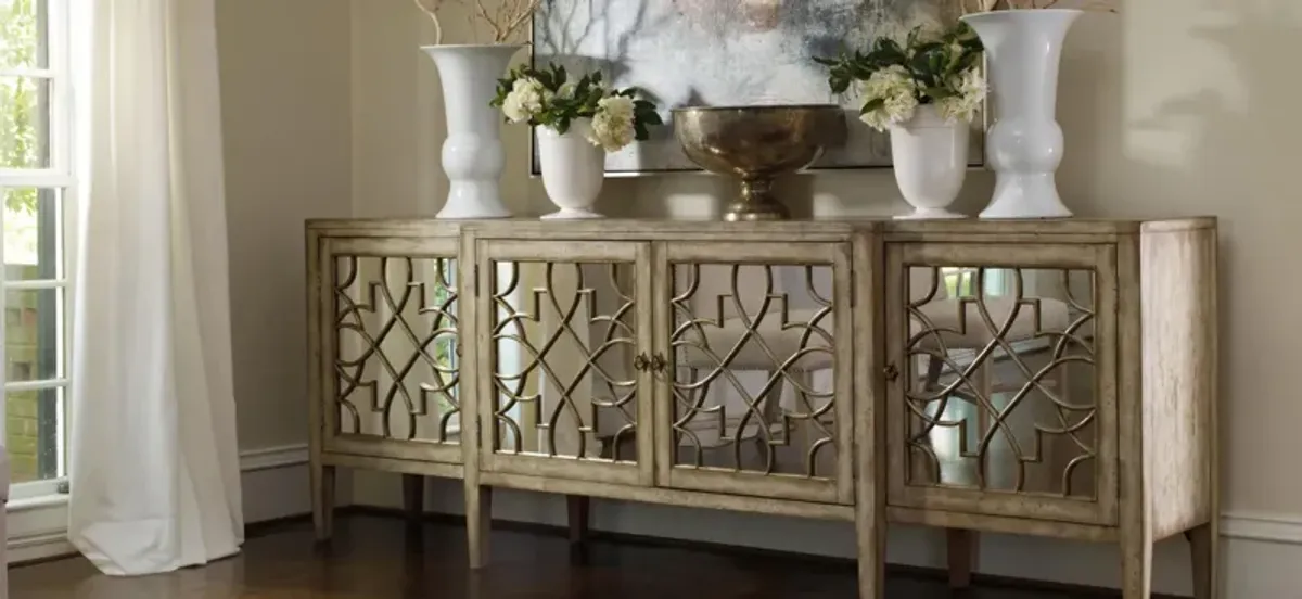 Sanctuary Rectangular Mirrored Console