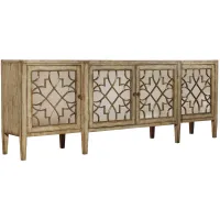 Sanctuary Rectangular Mirrored Console in Surf / Visage by Hooker Furniture