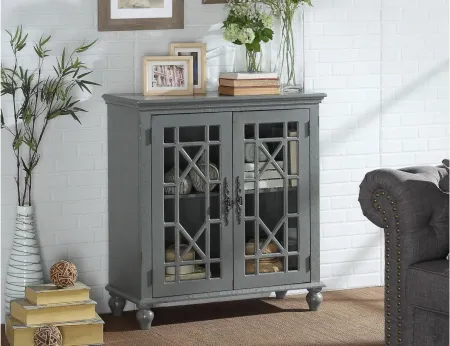 Alouette Accent Cabinet in Antique Gray by Homelegance