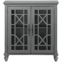 Alouette Accent Cabinet in Antique Gray by Homelegance