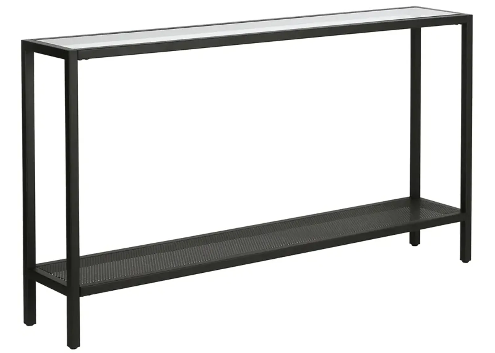 Rigan 55" Rectangular Console Table in Blackened Bronze by Hudson & Canal