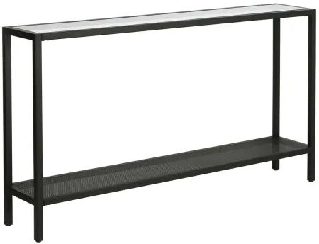 Rigan 55" Rectangular Console Table in Blackened Bronze by Hudson & Canal
