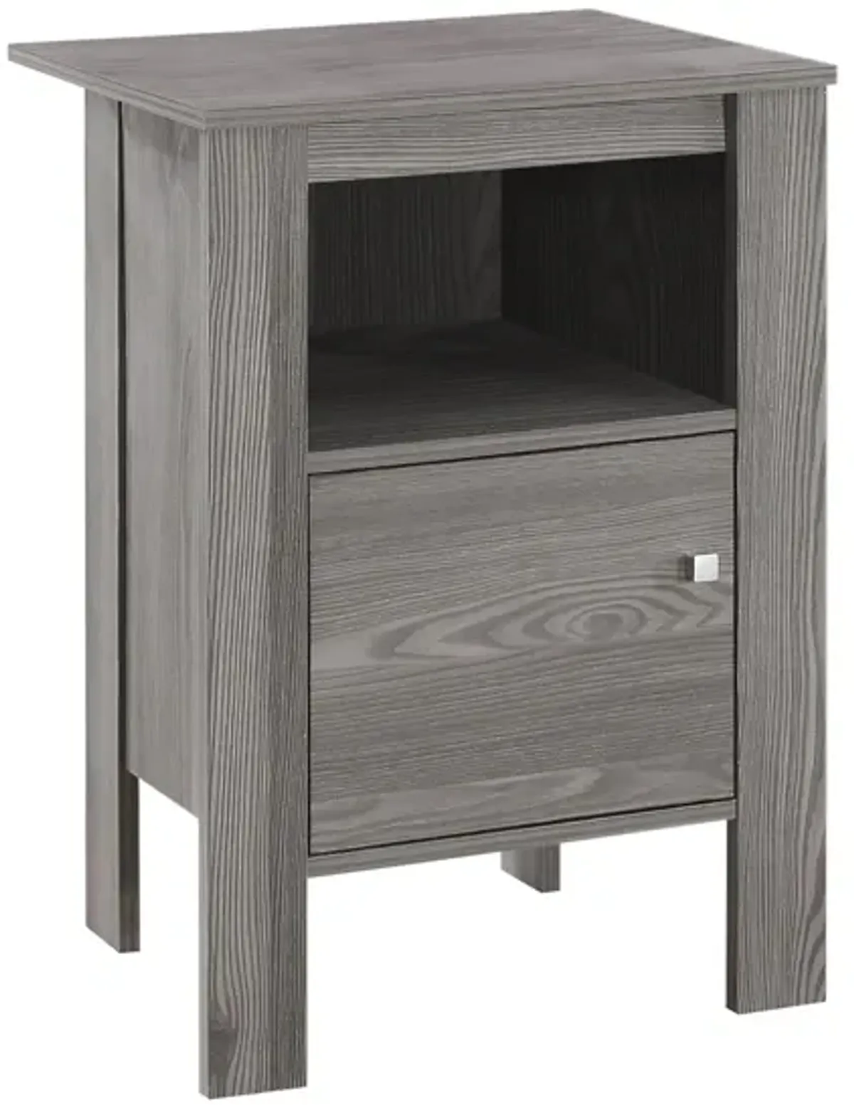 Monarch Specialties Side Table in Grey by Monarch Specialties