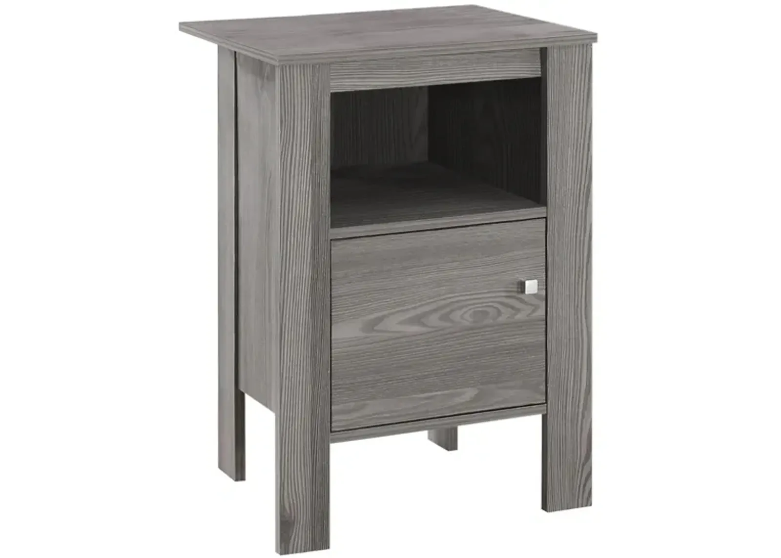 Monarch Specialties Side Table in Grey by Monarch Specialties