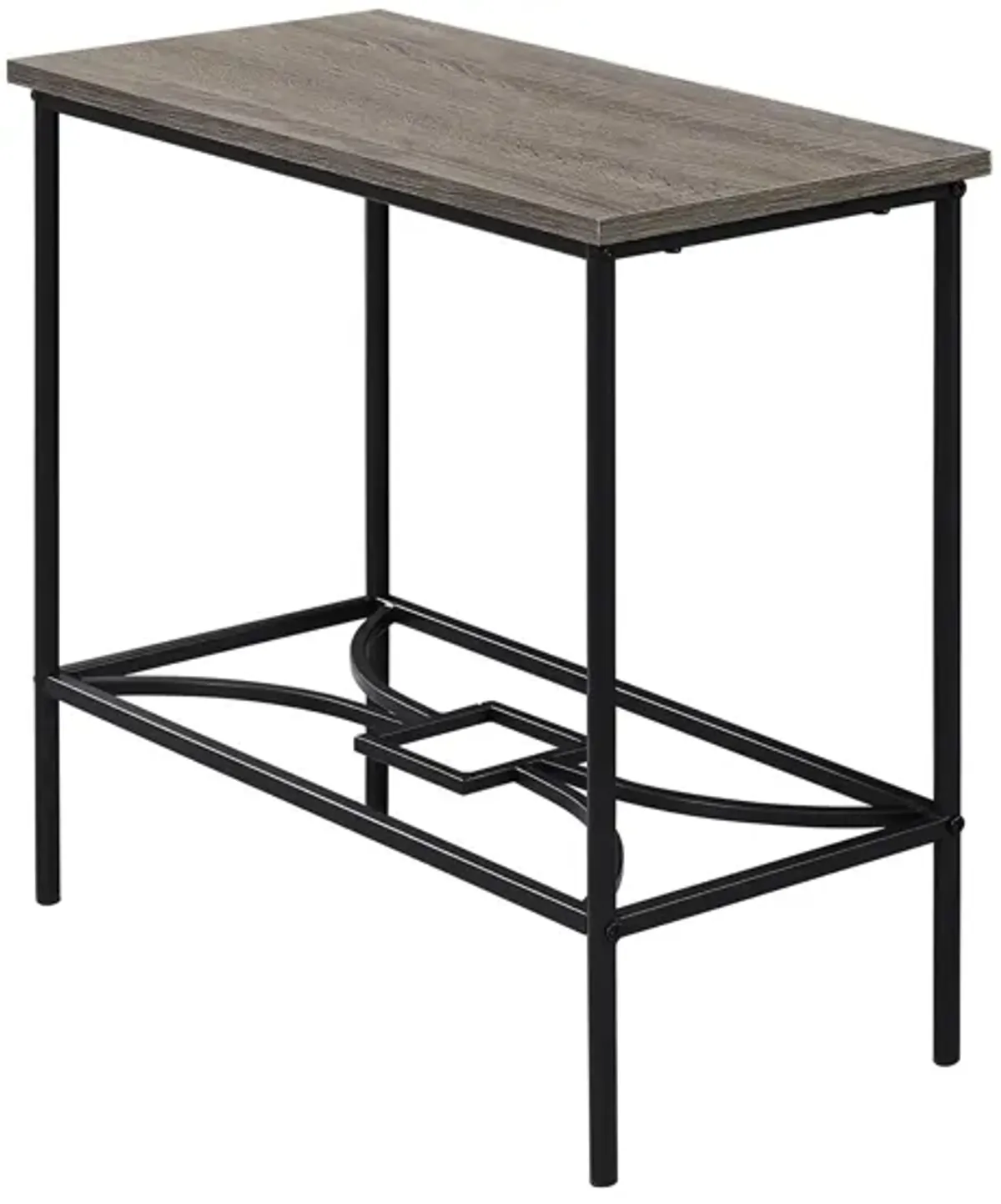 Monarch Specialties 2 Tier Side Table in Dark Taupe by Monarch Specialties