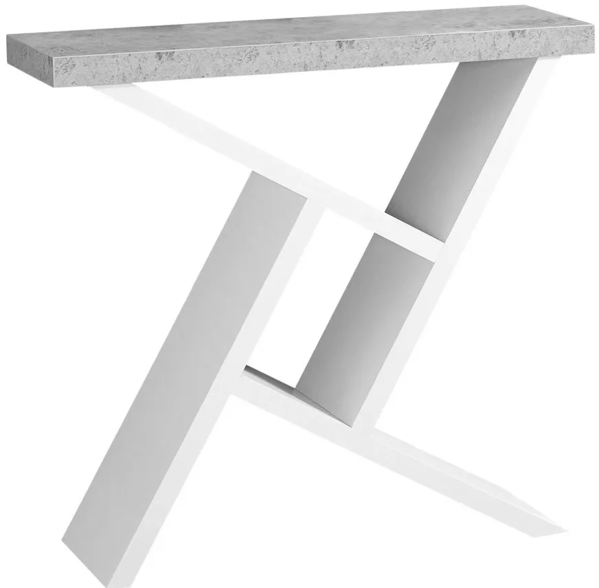 Monarch Specialties Hall Table in White by Monarch Specialties