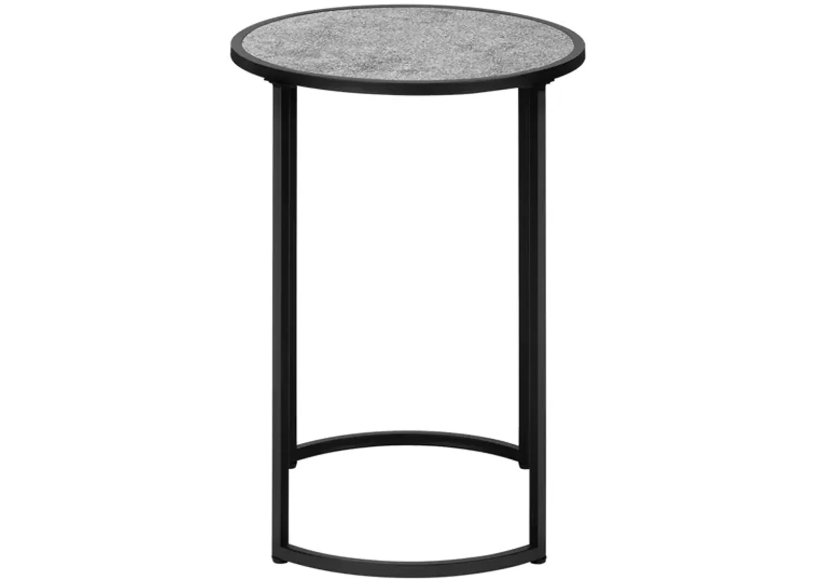 Monarch Specialties Marble Accent Table in Grey by Monarch Specialties