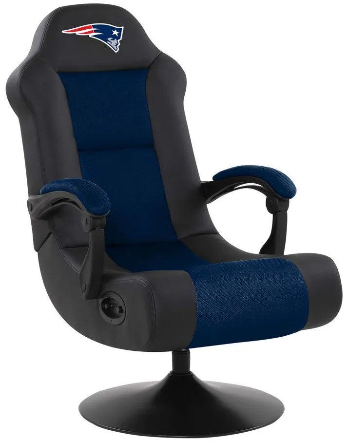 NFL Faux Leather Ultra Gaming Chair in New England Patriots by Imperial International