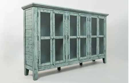 Rustic Shores 70" Accent Cabinet in Vintage Blue by Jofran