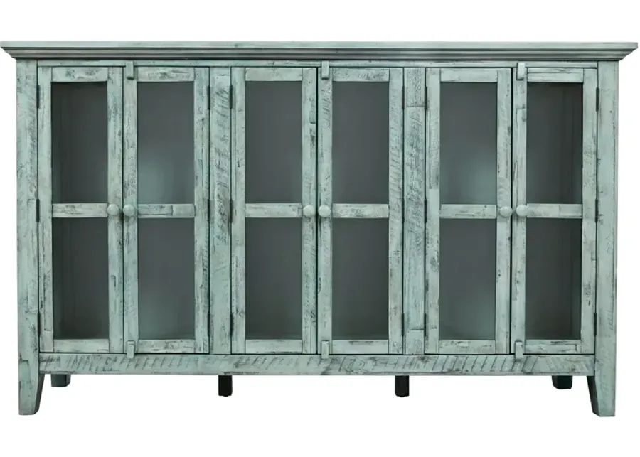 Rustic Shores 70" Accent Cabinet in Vintage Blue by Jofran