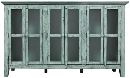 Rustic Shores 70" Accent Cabinet in Vintage Blue by Jofran