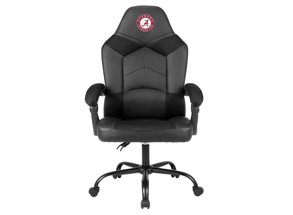 NCAA Faux Leather Oversized Gaming Chair in University Of Alabama by Imperial International