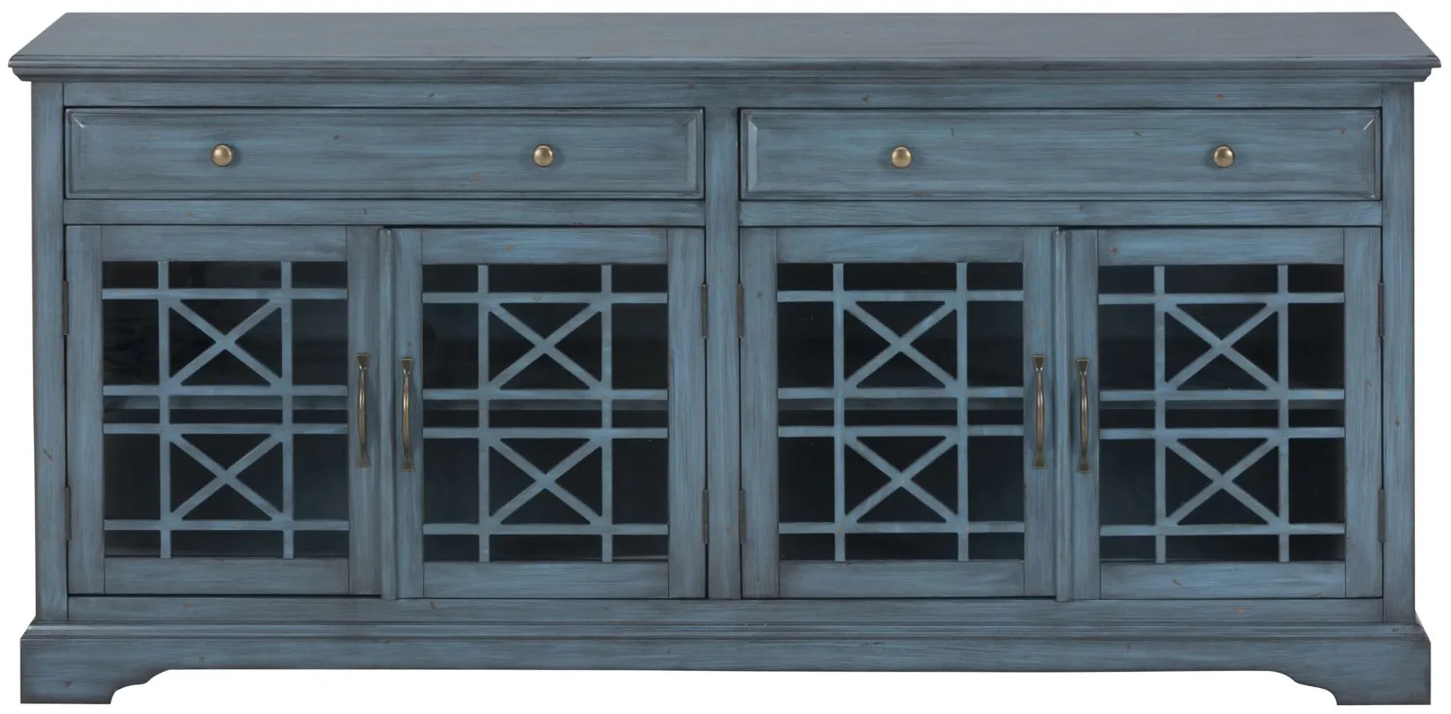 Craftsman 70" TV Console in Antique Blue by Jofran